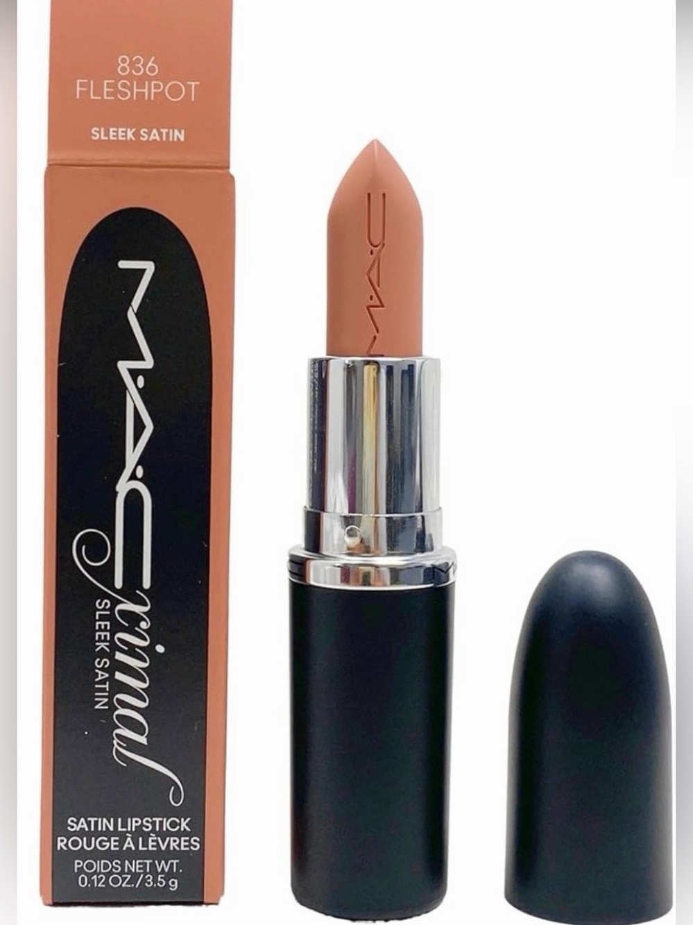 MAC Cosmetics Satin Lipstick 836 Fleshpot - Nude Peach